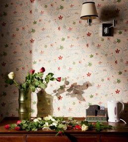 Falling Leaves 1896–97 Wallpaper by CommonRoom Lace leaf
