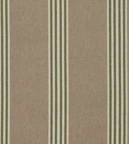 Falmouth Stripe Fabric by Ian Mankin Latte/Khaki