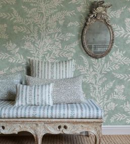 Fan Flower Wallpaper by Lewis & Wood Eucalyptus