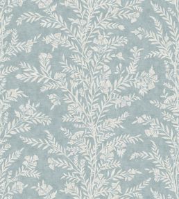 Fan Flower Fabric by Lewis & Wood Sky