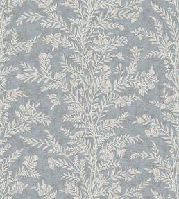 Fan Flower Fabric by Lewis & Wood Storm