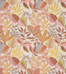 Fantine Fabric by Jane Churchill Red/Ochre