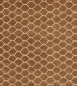 Faraday Velvet Fabric by Sanderson Bronze