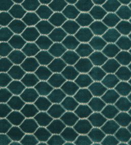 Faraday Velvet Fabric by Sanderson Malachite