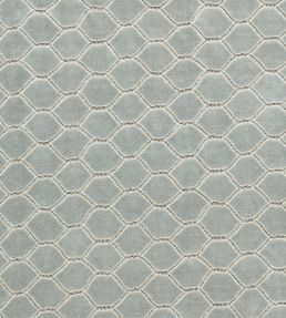 Faraday Velvet Fabric by Sanderson Porcelain