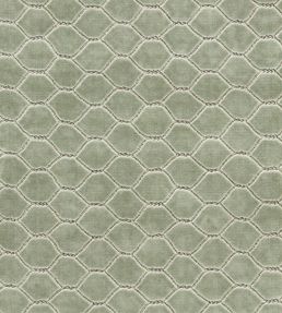 Faraday Velvet Fabric by Sanderson Smog Blue