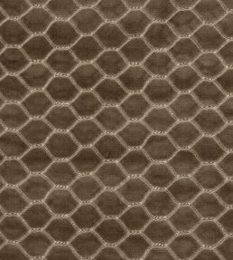 Faraday Velvet Fabric by Sanderson Walnut
