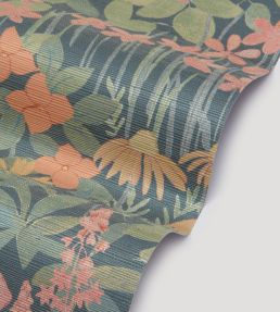 Faria Flowers Wallpaper by Liberty Lacquer Moss