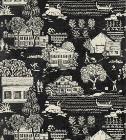 Farmingdale Wallpaper by Anna French Black
