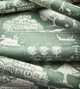 Farmingdale Wallpaper by Anna French Green