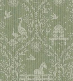 Homestead Wallpaper by Eijffinger Green