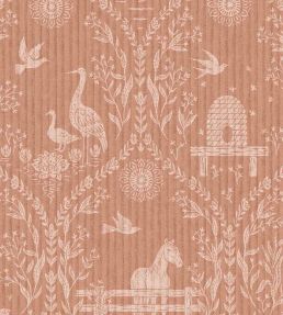 Homestead Wallpaper by Eijffinger Orange