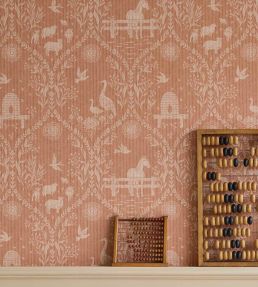 Homestead Wallpaper by Eijffinger Orange