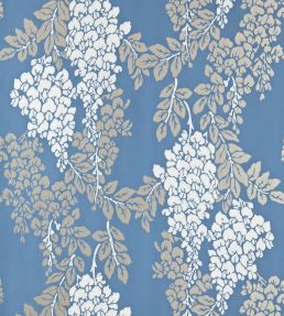 Wisteria Wallpaper by Farrow & Ball Chinese Blue
