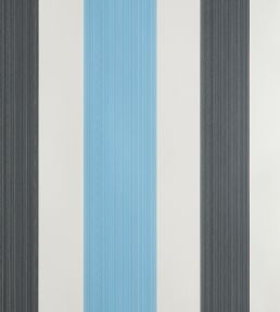 Chromatic Stripe Wallpaper by Farrow & Ball St Giles Blue