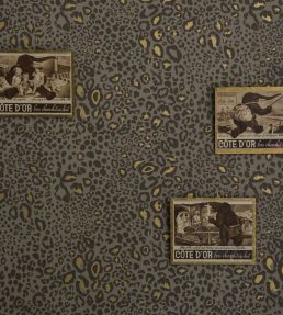 Ocelot Wallpaper by Farrow & Ball Skimming Stone