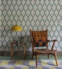 Tessella Wallpaper by Farrow & Ball Arsenic