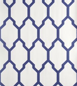 Tessella Wallpaper by Farrow & Ball Drawing Room Blue