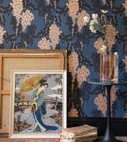 Wisteria Wallpaper by Farrow & Ball Stiffkey Blue