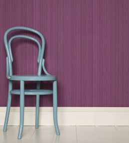 Drag Wallpaper by Farrow & Ball Bespoke Blue
