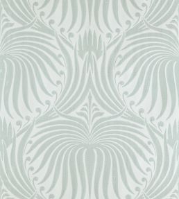 Lotus Wallpaper by Farrow & Ball Pavilion Blue / Green Blue
