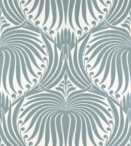 Lotus Wallpaper by Farrow & Ball Oval Room Blue