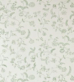 Uppark Wallpaper by Farrow & Ball Breakfast Room Green