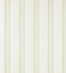 Block Print Stripe Wallpaper by Farrow & Ball Green Ground