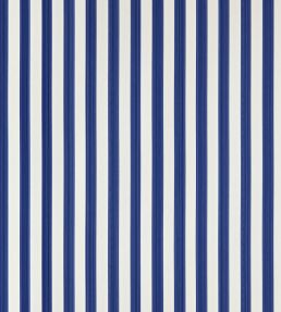 Closet Stripe Wallpaper by Farrow & Ball Pitch Blue