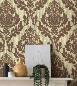 Faversham Wallpaper by 1838 Wallcoverings Moss Green