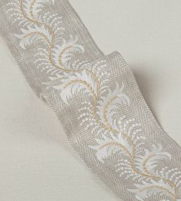 Feather Braid Trimming by Colefax and Fowler Silver