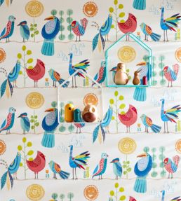 Feather Fandango Wallpaper by Ohpopsi Royal Bright