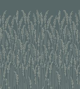 Feather Grass Mural by Farrow & Ball Inchyra Blue / Mizzle