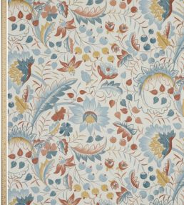 Feather Trail in Perkin Fabric by Liberty Lapis