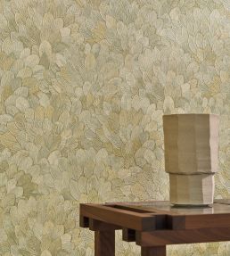 Feijoa Wallpaper by Casamance Amande