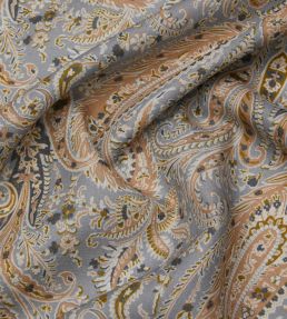 Felix Raison in Cotton Velvet Fabric by Liberty Pewter