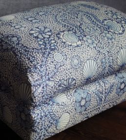 Shell Grotto Fabric by Fermoie Raspberry