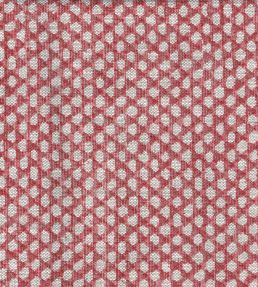 Wicker Linen Fabric by Fermoie Burgundy