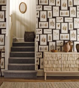 Fern Gallery Wallpaper by Sanderson Blue/Sepia