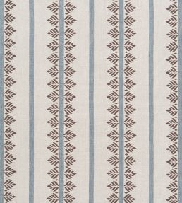 Fern Stripe Fabric by Anna French Brown and Slate