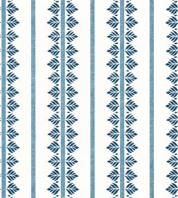 Fern Stripe Wallpaper by Anna French Navy