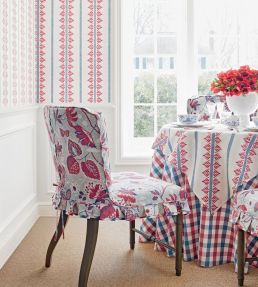 Fern Stripe Wallpaper by Anna French Spa Blue