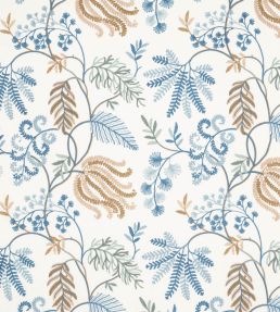 Fern Tree Fabric by Colefax and Fowler Blue