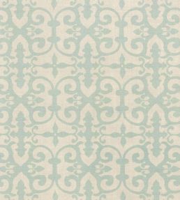 Ferne Park Fabric by Schumacher Aqua