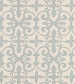 Ferne Park Wallpaper by Schumacher Orpington Blue