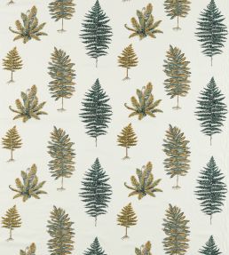 Fernery Embroidery Fabric by Sanderson Forest Green