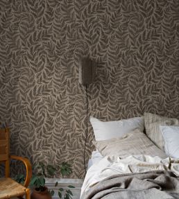 Ferns Wallpaper by Borastapeter Brown