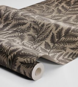 Ferns Wallpaper by Borastapeter Brown