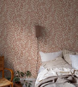 Ferns Wallpaper by Borastapeter Red