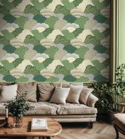 Fernshaw Wallpaper by Woodchip & Magnolia Evergreen